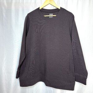 Duluth Women's Long Sleeve Crewneck Top Pockets Size 1X Gorpcore Outdoor Utility